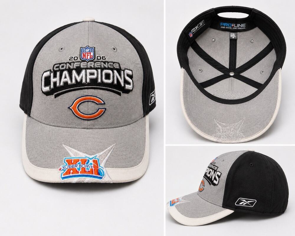 Chicago Bears 2006 NFC Conference Champions Hat – Super Bowl XLI Edition Reebok